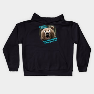 Cross-Eyed Bear That You Gave to Me Kids Hoodie